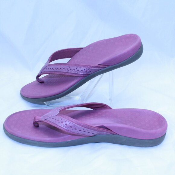 Vionic Size 9 Mauve Purple SALLY Comfort Arch Support Flip Flop Thong Sandals - Picture 3 of 8
